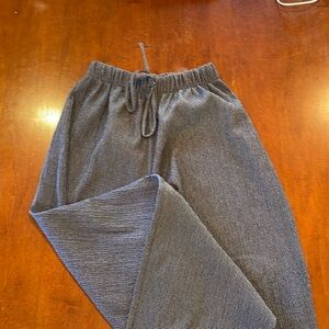 Zara wide leg pants navy and white size Medium